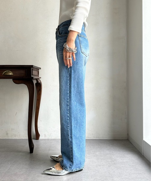 DouDou（ドゥドゥ）の「【WEB限定】 デニムパンツ（デニムパンツ・レディース・インディゴブルー・LARGE/MEDIUM）」の12枚目の写真