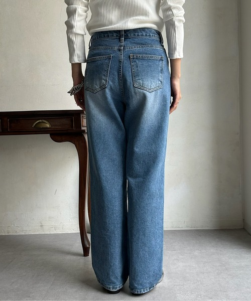 DouDou（ドゥドゥ）の「【WEB限定】 デニムパンツ（デニムパンツ・レディース・インディゴブルー・LARGE/MEDIUM）」の13枚目の写真