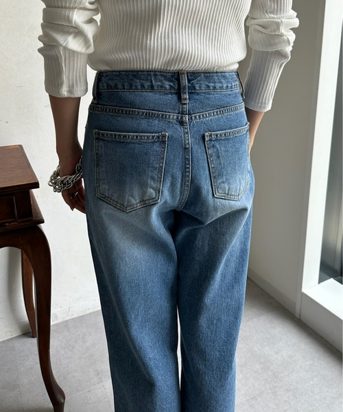 DouDou（ドゥドゥ）の「【WEB限定】 デニムパンツ（デニムパンツ・レディース・インディゴブルー・LARGE/MEDIUM）」の14枚目の写真