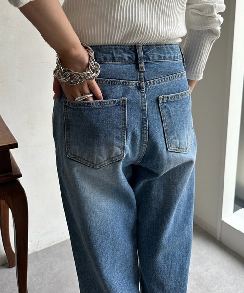 DouDou（ドゥドゥ）の「【WEB限定】 デニムパンツ（デニムパンツ・レディース・インディゴブルー・LARGE/MEDIUM）」の15枚目の写真