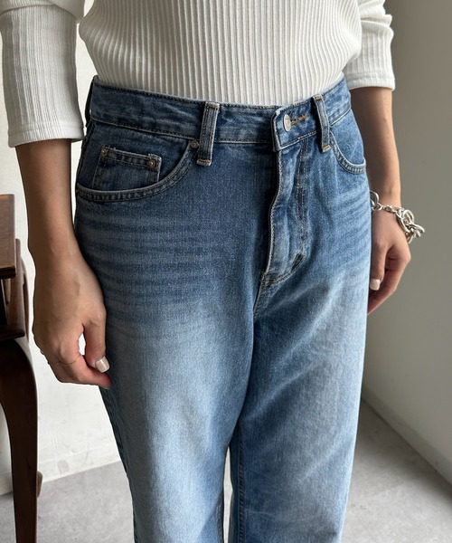 DouDou（ドゥドゥ）の「【WEB限定】 デニムパンツ（デニムパンツ・レディース・インディゴブルー・LARGE/MEDIUM）」の16枚目の写真