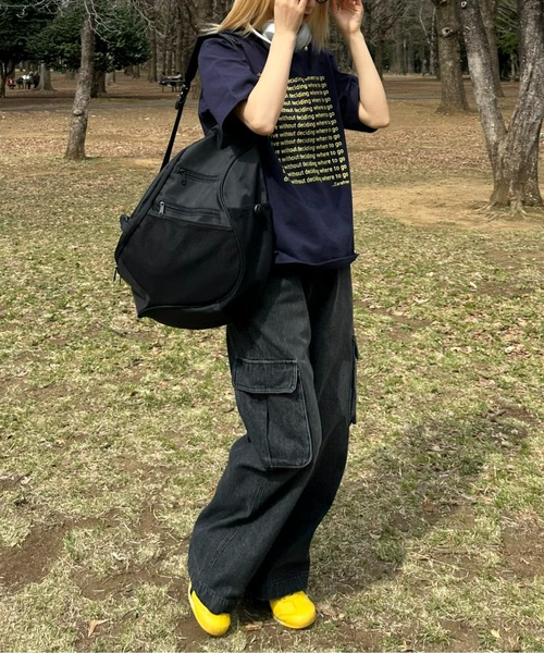 CIAOPANIC TYPY（チャオパニックティピー）の「【UNISEX】【全12色展開】メッセージプリント半袖Tee（Tシャツ/カットソー・メンズ・ライトグレー/ホワイト/ネイビー/レッド/チャコールグレー/ブラック/グリーン/ブルー/オレンジ/イエロー/サックスブルー/レインボー・MEDIUM/LARGE）」の22枚目の写真