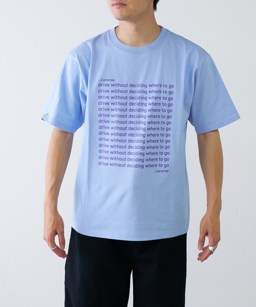 セール】【UNISEX】【全12色展開】メッセージプリント半袖Tee（T