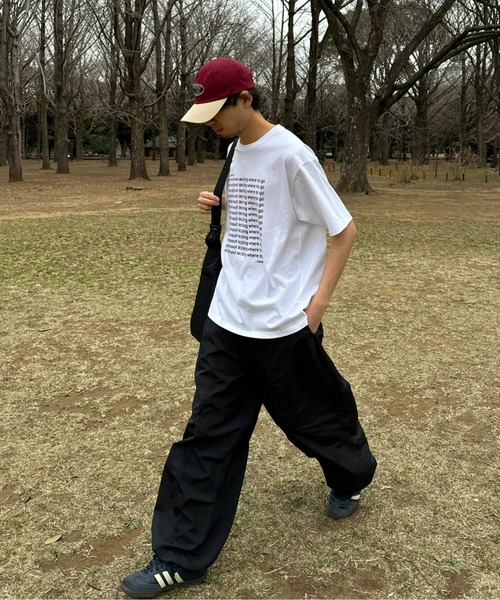 CIAOPANIC TYPY（チャオパニックティピー）の「【UNISEX】【全12色展開】メッセージプリント半袖Tee（Tシャツ/カットソー・メンズ・ライトグレー/ホワイト/ネイビー/レッド/チャコールグレー/ブラック/グリーン/ブルー/オレンジ/イエロー/サックスブルー/レインボー・MEDIUM/LARGE）」の20枚目の写真