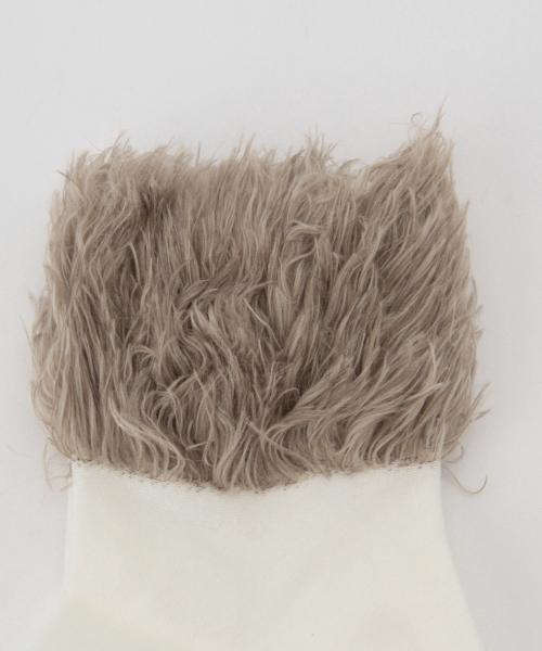 BEAMS BOY（ビームスボーイ）の「BEAMS BOY / ファー ソックス 15（ソックス/靴下・レディース・ホワイト/ブラック/ネイビー・ONE SIZE）」の7枚目の写真