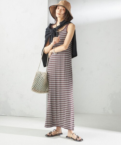 SHIPS（シップス）の「Rmeria:〈UVカット / 手洗い可能〉ペーパーライク パイピング ハット（ハット・レディース・ベージュ系/ブラック・ONE SIZE）」の16枚目の写真