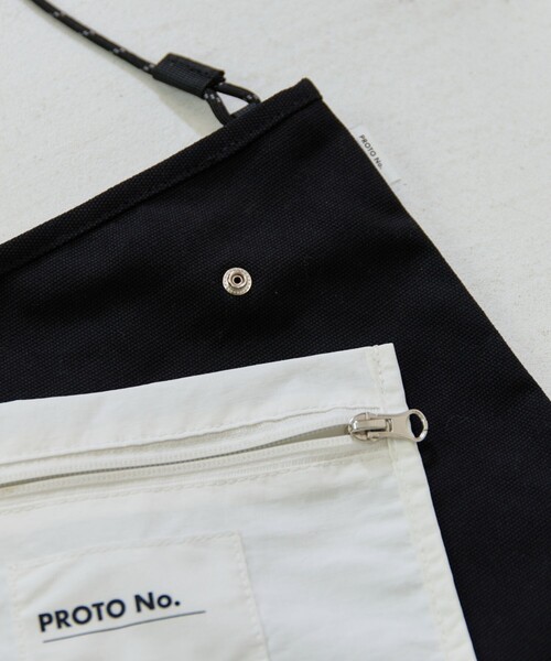 FREAK'S STORE（フリークスストア）の「限定展開　PROTO No./プロトナンバー　別注 SACOCHE/サコッシュ（ショルダーバッグ）（ボディバッグ/ウエストポーチ・レディース・ブラック/グレー/ナチュラル・ONE SIZE）」の7枚目の写真