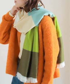 PRADA プラダ ニット マフラー ストール マルチカラー
