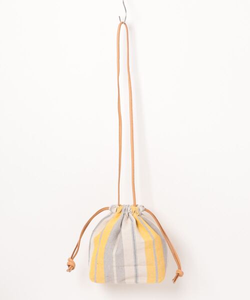 RAYAN(ラヤン)の「【TARANGO/タランゴ】巾着バッグ/#CLB-02(ショルダーバッグ・メンズ・ブルー系その他/イエロー系その他・FREE)」の3枚目の写真