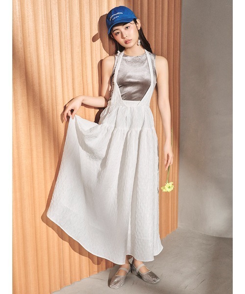 LILY BROWN（リリーブラウン）の「ヴィンテージロゴキャップ（キャップ・レディース・グレー/アイボリー/ブルー・FREE）」の4枚目の写真