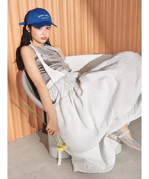 LILY BROWN（リリーブラウン）の「ヴィンテージロゴキャップ（キャップ・レディース・グレー/アイボリー/ブルー・FREE）」の5枚目の写真