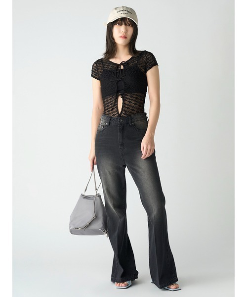 LILY BROWN（リリーブラウン）の「ヴィンテージロゴキャップ（キャップ・レディース・グレー/アイボリー/ブルー・FREE）」の8枚目の写真