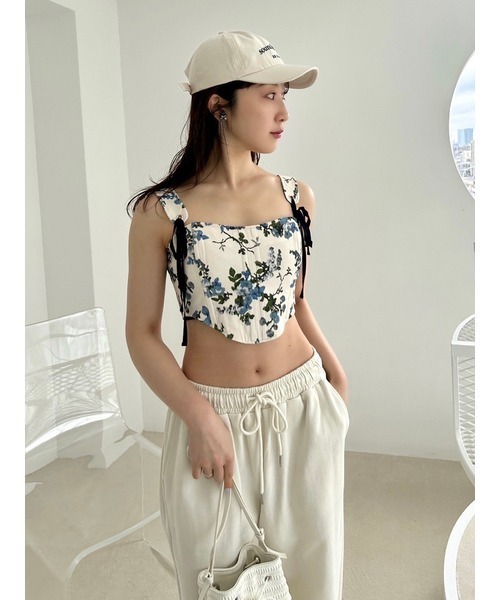 LILY BROWN（リリーブラウン）の「ヴィンテージロゴキャップ（キャップ・レディース・グレー/アイボリー/ブルー・FREE）」の6枚目の写真