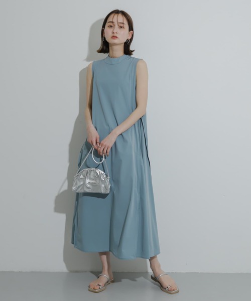 ゆず湯ページ　ノースリーブワンピース AZUL BY MOUSSY | デザインノースリーブワンピース (ワンピース