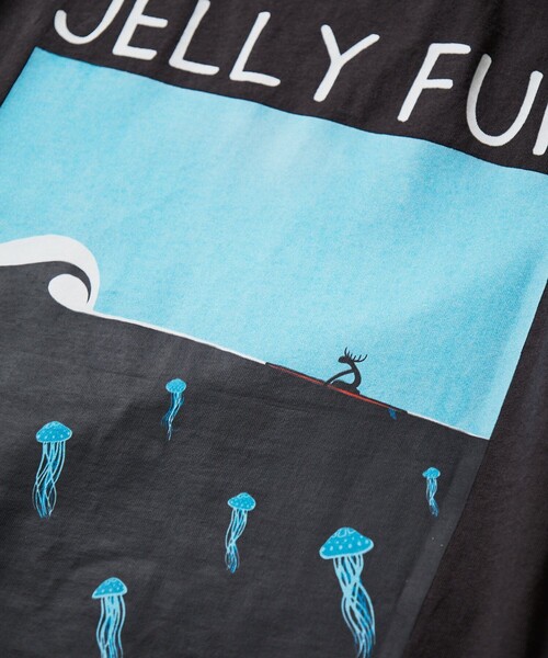 Jonas Claesson(ジョナスクレアッソン)の「JONAS CLAESSON/ジョナス クレアッソン Jelly Fun Tee/バックプリント/リラックスフィット(Tシャツ/カットソー・メンズ・ホワイト/グレー/ブラック・MEDIUM/LARGE)」の13枚目の写真