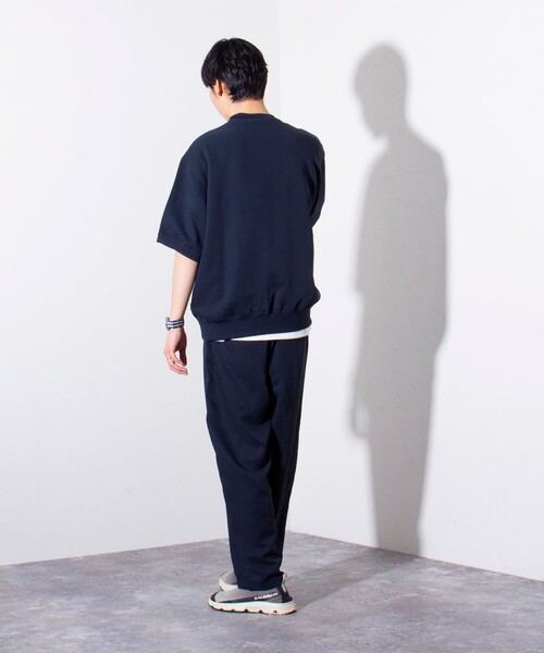 GLOSTER（グロスター）の「【GLOSTER/グロスター】フクレ2重織 リラックス イージーワイドパンツ（その他パンツ・メンズ・ブラック/グレイッシュベージュ/ネイビー・S/M/L）」の5枚目の写真