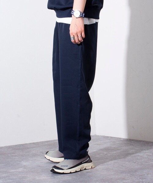 GLOSTER（グロスター）の「【GLOSTER/グロスター】フクレ2重織 リラックス イージーワイドパンツ（その他パンツ・メンズ・ブラック/グレイッシュベージュ/ネイビー・S/M/L）」の7枚目の写真