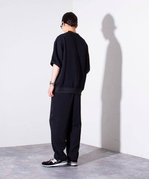 GLOSTER（グロスター）の「【GLOSTER/グロスター】フクレ2重織 リラックス イージーワイドパンツ（その他パンツ・メンズ・ブラック/グレイッシュベージュ/ネイビー・S/M/L）」の17枚目の写真