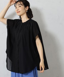 ボイルノースリーブブラウス