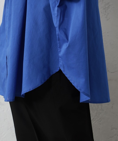 FOUND GOOD（ファウンドグッド）の「ボイルノースリーブブラウス（シャツ/ブラウス・レディース・ブラック/ホワイト系5/グリーン系5/ブルー系5・L/M/S）」の19枚目の写真