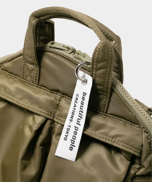 beautiful people(ビューティフルピープル)の「【beautiful people/ビューティフルピープル】POTR×bp helmet bag in nylon twill/ナイロンツイルヘルメットバッグ/ショルダーバッグ(ショルダーバッグ・レディース・ダークグレー/グリーン・FREE)」の10枚目の写真