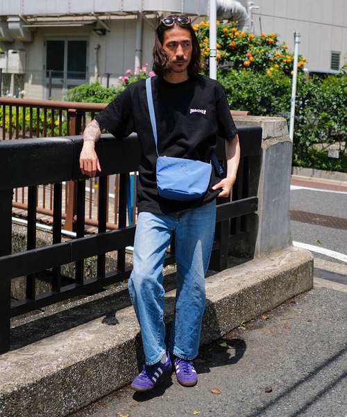 THRASHER（スラッシャー）の「GONZ SAD Shoulder Bag S/スラッシャー撥水加工リップストップナイロンワンポイントミニショルダーバッグ（ショルダーバッグ・メンズ・ブルー/ライトグレー/ブラック×ホワイト・FREE）」の12枚目の写真