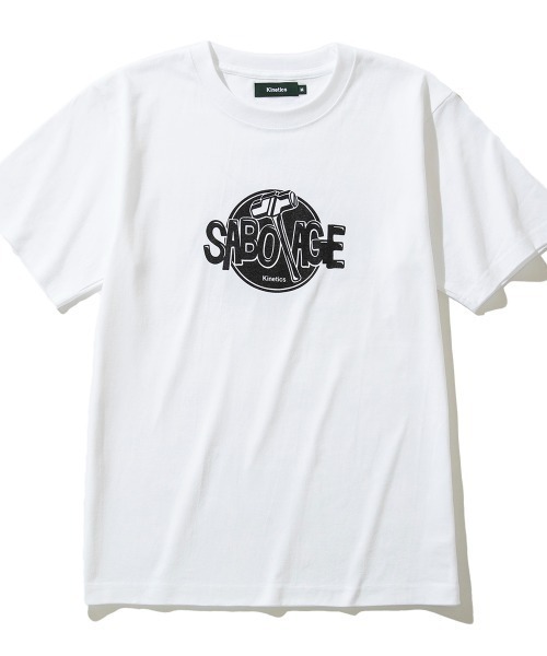 Kinetics（キネティクス）の「Kinetics WRECK T-SHIRT（キネティクス レック Tシャツ）（Tシャツ/カットソー・メンズ・ホワイト/ブラック/グリーン・MEDIUM）」の2枚目の写真