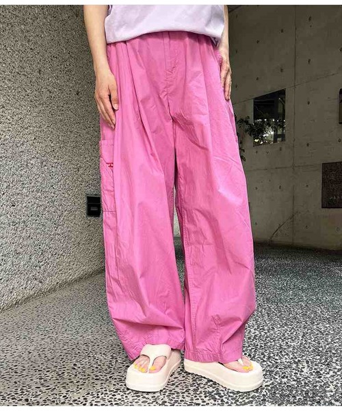 新品タグ付き✨16/ーインディゴ平織りバルーンギャザ ーパンツ 16／－インディゴ平織りバルーンギャザーパンツ