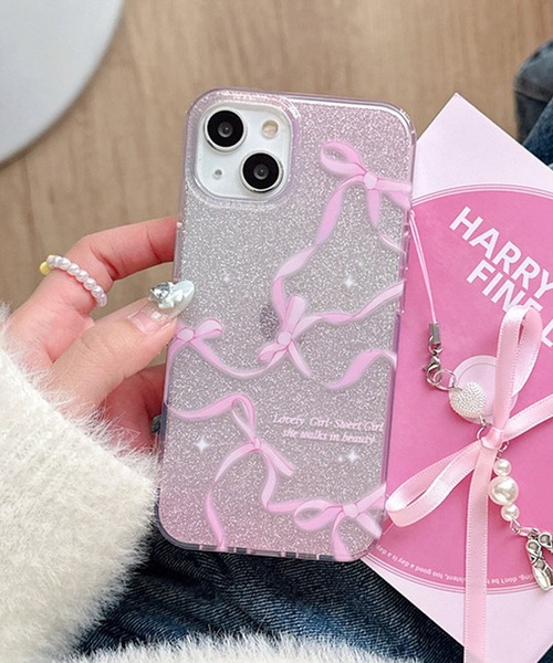 GRIPTOKに名前入れ ☆ピンクグリッタースマホケース 楽天市場】筆記体名入れ キラキラ動くグリッター スマホケース