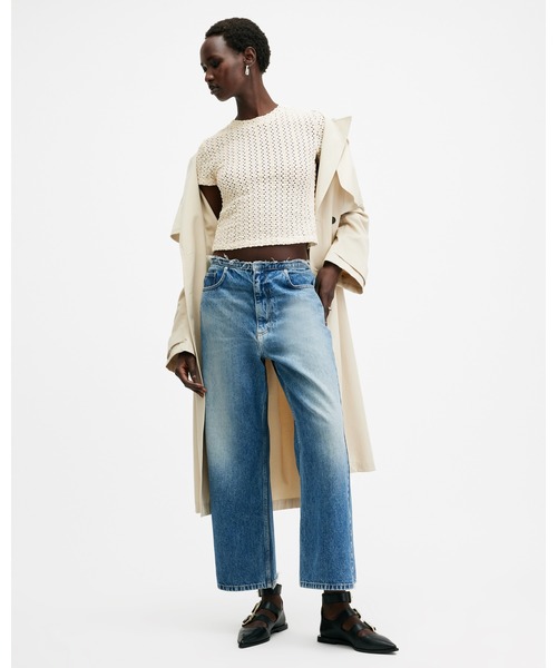 ALLSAINTS(オールセインツ)の「KARMA CROCHET STEVIE SLIM FIT T-SHIRT | KARMA クロシェ スティービー スリム フィット Tシャツ(Tシャツ/カットソー・レディース・ホワイト・6/2/4/8/10/12)」の18枚目の写真