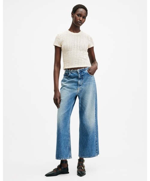 ALLSAINTS(オールセインツ)の「KARMA CROCHET STEVIE SLIM FIT T-SHIRT | KARMA クロシェ スティービー スリム フィット Tシャツ(Tシャツ/カットソー・レディース・ホワイト・6/2/4/8/10/12)」の21枚目の写真