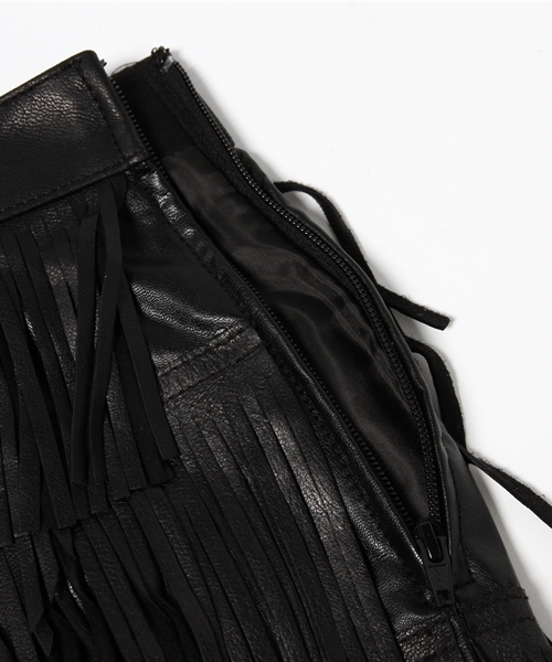 SLY（スライ）の「FRINGE SUEDE S/PT（その他パンツ・レディース・ブラック/ベージュ・2/1）」の9枚目の写真