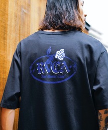RVCA メンズ ROSE CT Tシャツ 【2024年夏モデル】/ルーカバックプリント半袖Tシャツ