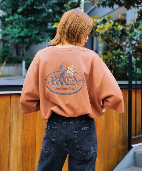 RVCA(ルーカ)の「RVCA メンズ ROSE CT Tシャツ 【2024年夏モデル】/ルーカバックプリント半袖Tシャツ(Tシャツ/カットソー・メンズ・ホワイト/ブラウン/ブラック・MEDIUM/LARGE/X-LARGE/SMALL)」の13枚目の写真