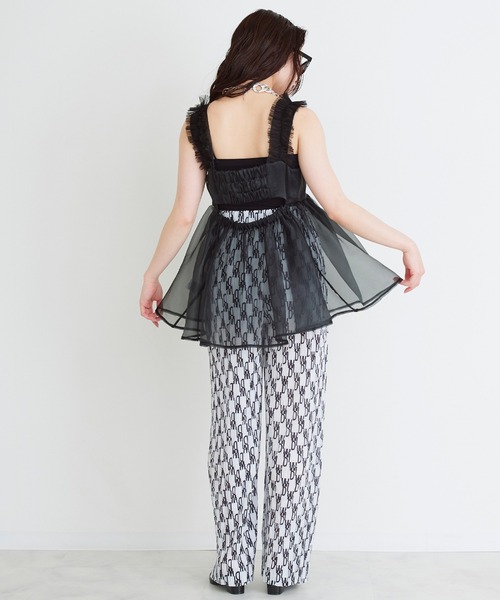 【セール】【SINN】Narcissusオリジナル オーガンジーフリルビスチェ（ベスト）｜Narcissus（ナルシス）