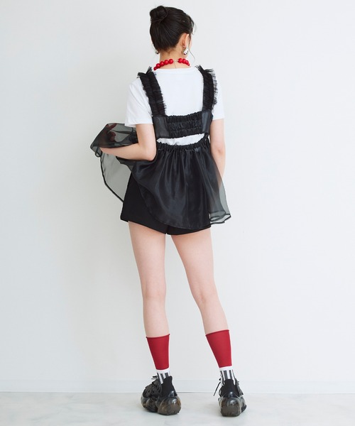 【セール】【SINN】Narcissusオリジナル オーガンジーフリルビスチェ（ベスト）｜Narcissus（ナルシス）