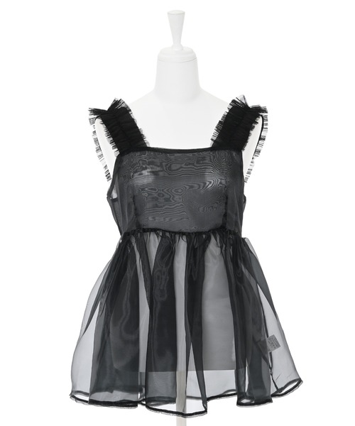 【セール】【SINN】Narcissusオリジナル オーガンジーフリルビスチェ（ベスト）｜Narcissus（ナルシス）