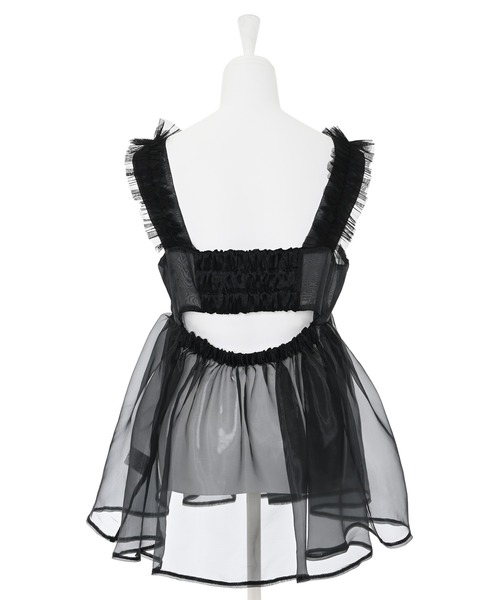 【セール】【SINN】Narcissusオリジナル オーガンジーフリルビスチェ（ベスト）｜Narcissus（ナルシス）