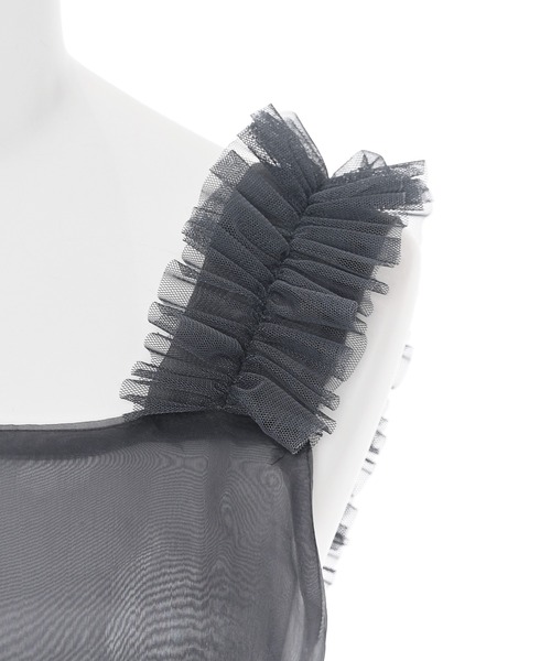 【セール】【SINN】Narcissusオリジナル オーガンジーフリルビスチェ（ベスト）｜Narcissus（ナルシス）