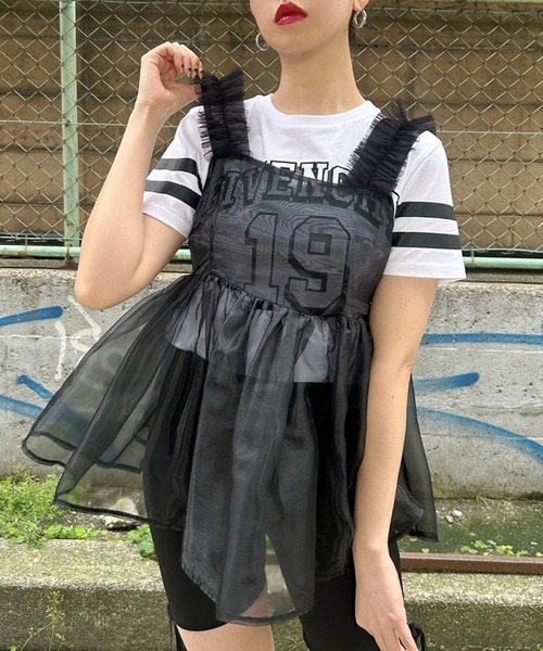 【セール】【SINN】Narcissusオリジナル オーガンジーフリルビスチェ（ベスト）｜Narcissus（ナルシス）