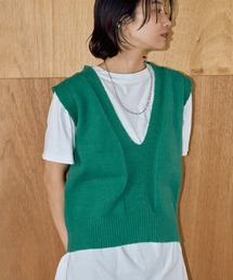 LIENCOEUR | 深Vネックメルヘンニットベスト(ベスト)