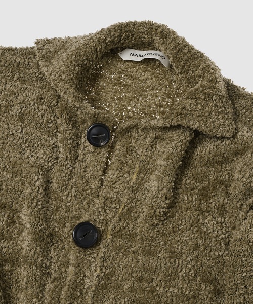 NAMACHEKO（ナマチェコ）の「Axan Cardigan（カーディガン/ボレロ・メンズ・カーキ・S）」の7枚目の写真