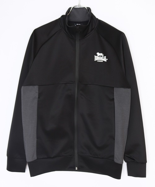 LONSDALE(ロンズデール)の「LONSDALE ポリニット 配色切替 バックプリント ZIPパーカー(ジャージ・メンズ・ブラック/チャコール・LL/M)」の7枚目の写真