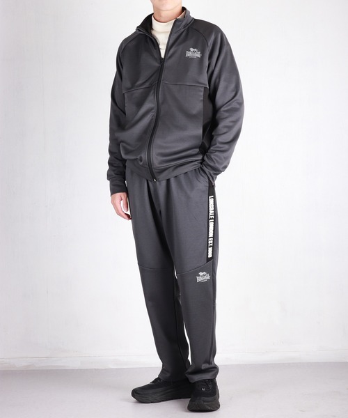 LONSDALE(ロンズデール)の「LONSDALE ポリニット 配色切替 バックプリント ZIPパーカー(ジャージ・メンズ・ブラック/チャコール・LL/M)」の11枚目の写真