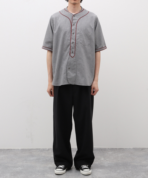 ナイジェルケーボン BASEBALL SHIRT TYPE2 Nigel Cabourn ナイジェル・ケーボン ベースボールシャツ