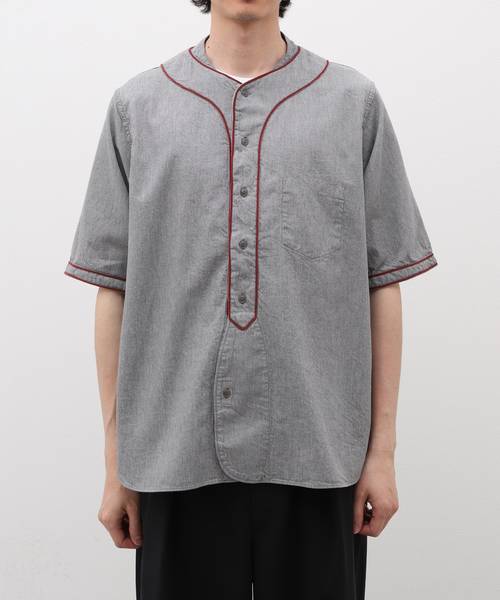 セール】NIGEL CABOURN / ナイジェルケーボン BASEBALL SHIRT S