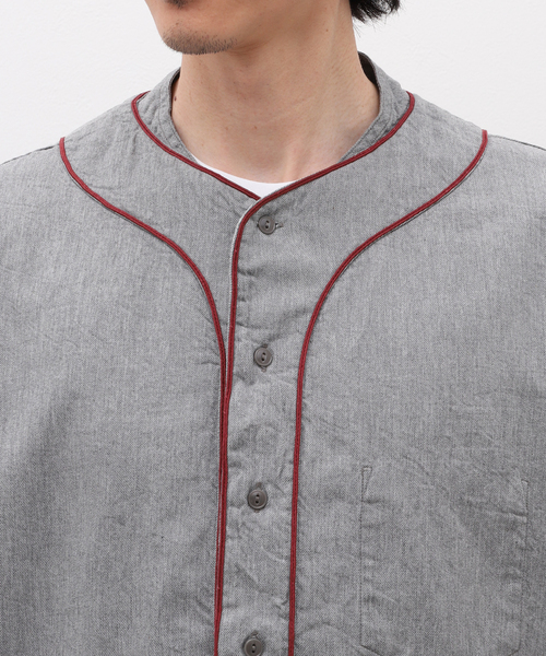 セール】NIGEL CABOURN / ナイジェルケーボン BASEBALL SHIRT S/S