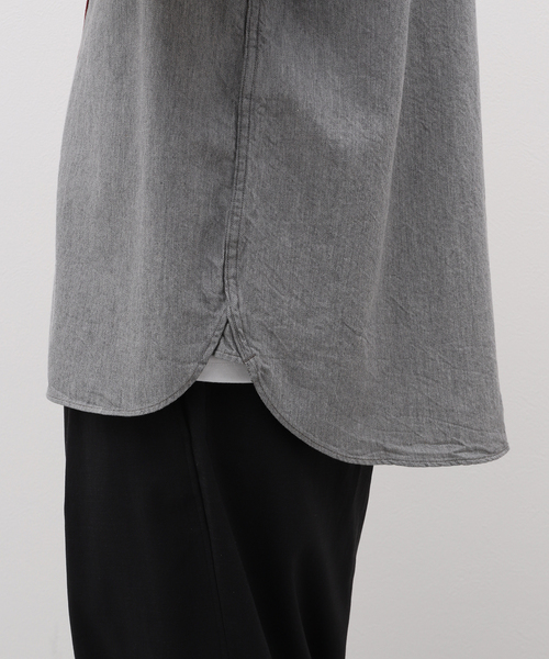 Nigel Cabourn（ナイジェルケーボン）の「NIGEL CABOURN / ナイジェルケーボン BASEBALL SHIRT S/S TYPE2（シャツ/ブラウス・メンズ・ブラウン系その他/ライトグレー・48/50）」の14枚目の写真