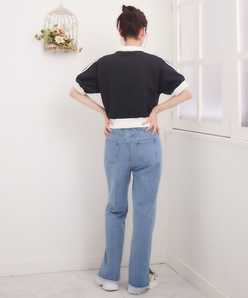 ems excite(エムズエキサイト)の「ショートトラックJK(Tシャツ/カットソー・レディース・ブラック/ブルー/オフホワイト・FREE)」の15枚目の写真
