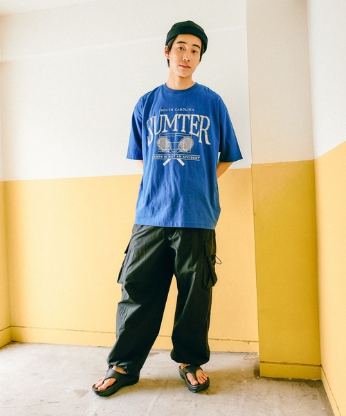 niko and...（ニコアンド）の「ナイロンコットンミリタリーカーゴパンツ（カーゴパンツ・メンズ・カーキ/ブラック/ベージュ・MEDIUM/LARGE）」の4枚目の写真